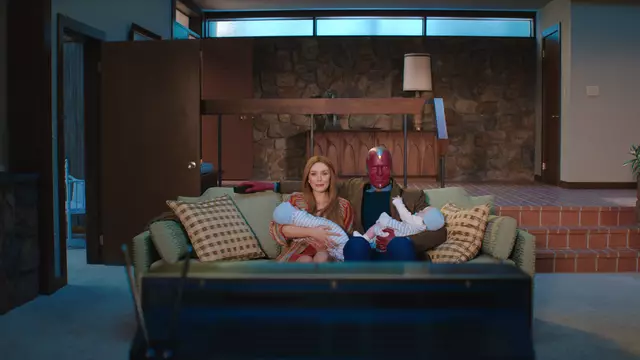 Wanda und Vision mit Billy und Tommy in "WandaVision" | Foto: Marvel Studios 2021. All Rights Reserved.