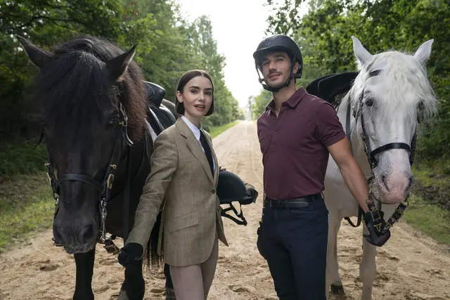 Emily und Marcello in "Emily in Paris" Staffel 5. | Foto: CAROLINE DUBOIS/NETFLIX