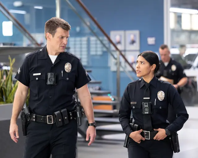Nathan Fillion und Celina Juarez in "The Rookie" | Foto: © 2024 Lions Gate Television, Inc. And Abc Signature. All Rights Reserved.