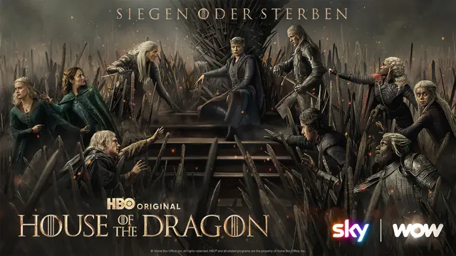 Ende Juni kehrt "House of the Dragon" mit neuen Folgen auf Sky und WOW zurück. In Staffel 3 spitzt sich der Kampf um den Eisernen Thron zu. | Foto: Home Box Office, Inc. All rights reserved. HBO® and all related programs are the property of Home Box Office, Inc.
