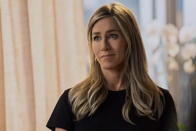Szene aus „The Morning Show“ Staffel 4 mit Jennifer Aniston als Alex Levy. | Foto: Apple TV